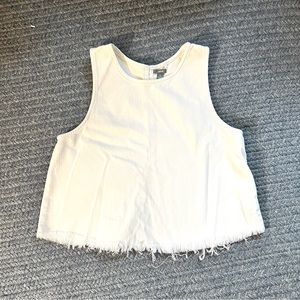 Aerie raw hem top